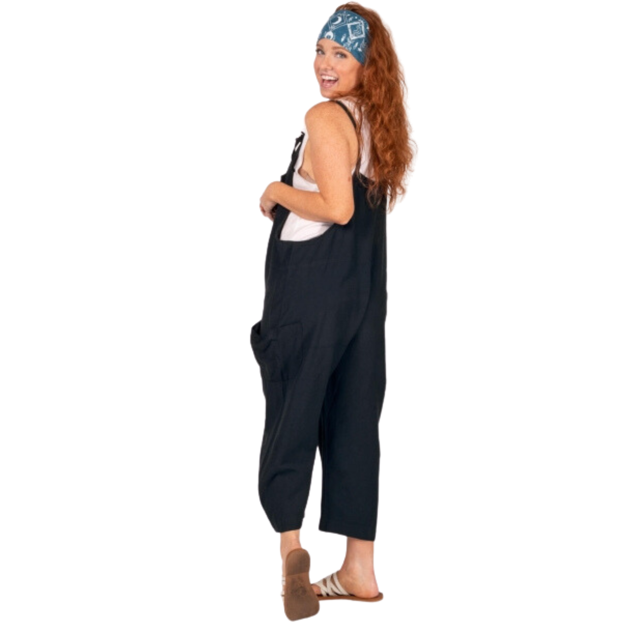 Hemp Viscose Slouchy Overalls